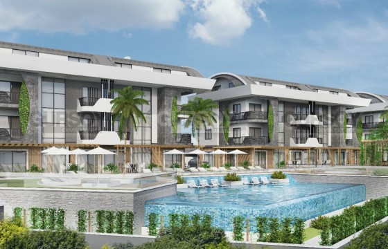 Новый стильный проект в районе Верхняя Оба, 49м2-214м2 в Турции - фото 5