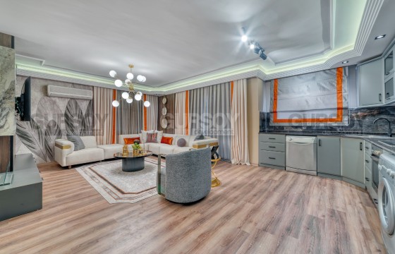 Стильные квартиры в комплексе с отельной инфраструктурой в районе Оба, 225м2-235м2 в Турции - фото 4