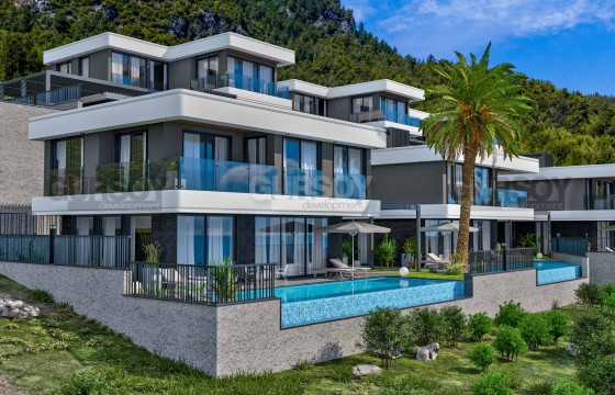 Роскошная современная вилла 5+1 с панорамными видами в районе Бекташ, Алания, 434 м2 в Турции - фото 10