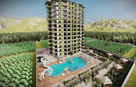 Апартаменты 1+1 в современном комплексе с отельной инфраструктурой в Махмутларе, 56 м2 в Турции - фото 4