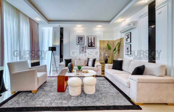 Меблированная квартира 2+1 в хорошем комплексе в районе Оба, 110м2 в Турции - фото 9