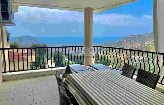 Дуплекс 2+1 с видом на море, 186 м2 в центральном районе Алании. в Турции - фото 4