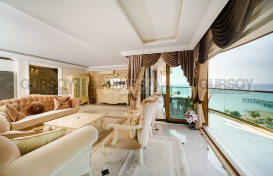 Шикарные видовые апартаменты 4+1 на первой береговой линии в Оба, 313м2 в Турции - фото 3