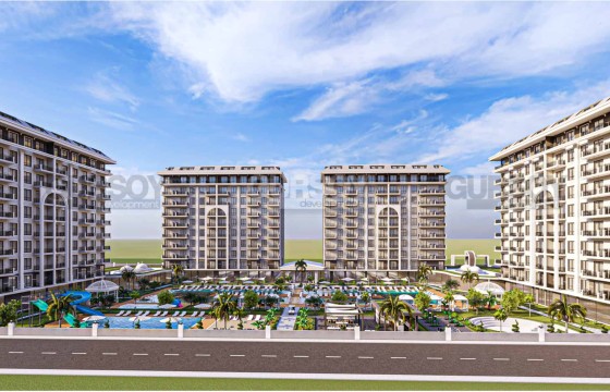 Резиденция отельного типа с квартирами от 50 до 148 м2 в районе Демирташ. в Турции - фото 11