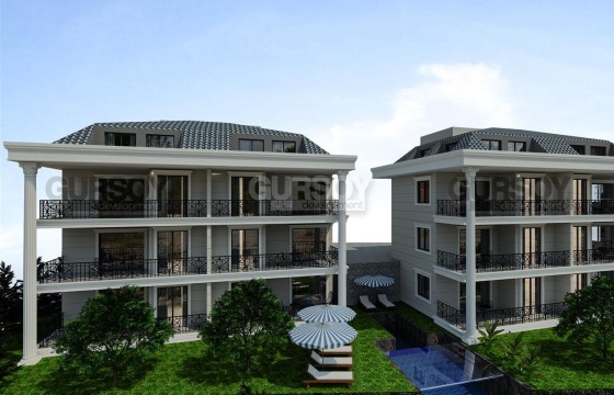 Строящийся комплекс премиум класса в районе Кестель, 55-275 м2 в Турции - фото 3