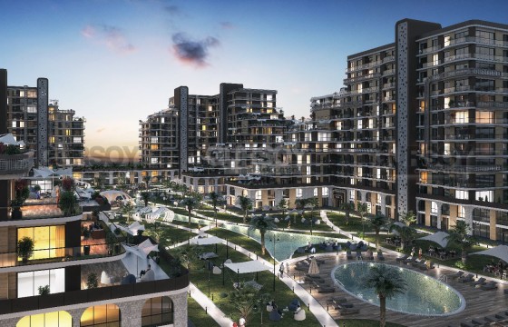 Масштабный проект с уникальной архитектурой в районе Бейликдюзю, 61м2-191м2 в Турции - фото 5