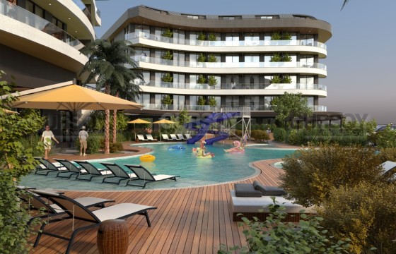 Грандиозный проект на этапе строительства в районе Оба, 52-161 м2 в Турции - фото 8