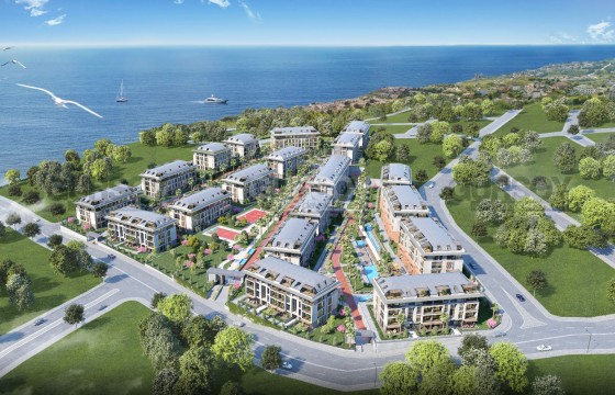 Проект семейной концепции с видом на Мраморное море в районе Бейликдюзю, 96м2-308м2 в Турции - фото 8