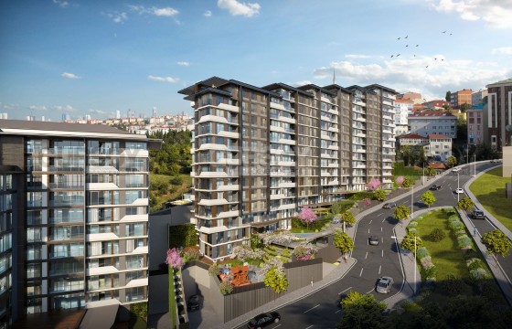 Современный жилой комплекс в районе Эйюп,55м2-225м2 в Турции - фото 6