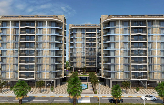 Проект в 100 метрах от моря в районе Тосмур, 54 м2-223 м2 в Турции - фото 12