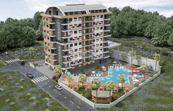 Квартиры 1+1 с видом на море в Авсалларе, 55 м2. Супер-цена! в Турции - фото 1