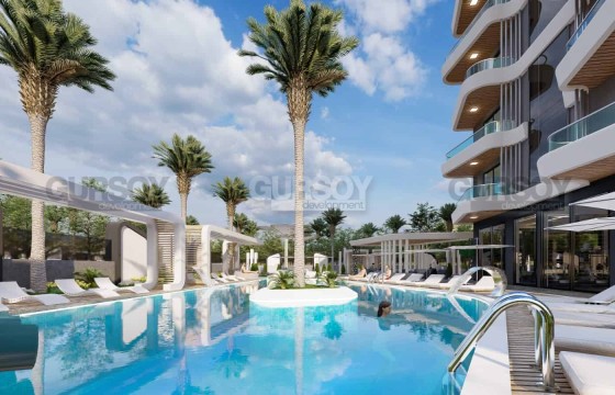 Современные квартиры в комплексе с инфраструктурой в Махмутларе, 49-209 м2 в Турции - фото 5