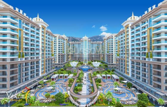 Квартира 2+1 с видом на море в комплексе премиум класса в Махмутларе, 140м2 в Турции - фото 2