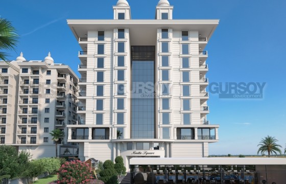 Проект на этапе строительства в 700 метрах от моря в районе Махмутлар, 53м2-182м2 в Турции - фото 1