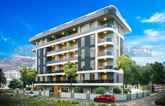 Квартиры 1+1 и 2+1 в строящемся комплексе всего в 400 м от моря в Махмутларе, 56 м2 в Турции - фото 2