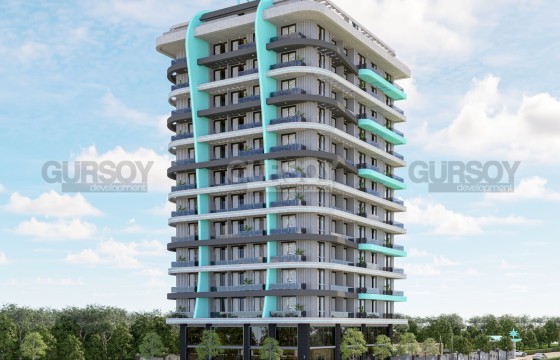 Стильный комплекс в районе Махмутлар с видами на горы и море. 1+1-4+1, (67м2-162,7) в Турции - фото 1