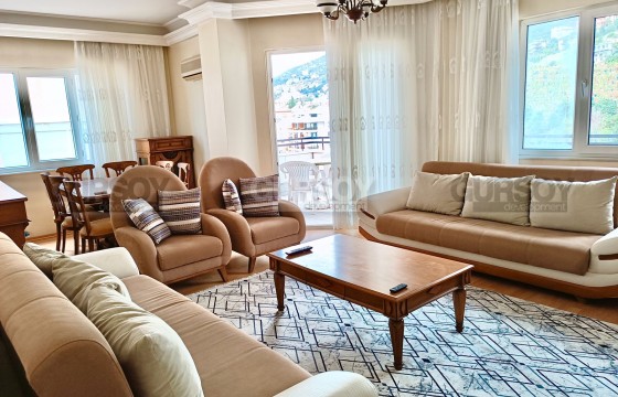 Меблированная квартира 3+1 в центре Алании с видом на море и Крепость, 160 м2 в Турции - фото 4