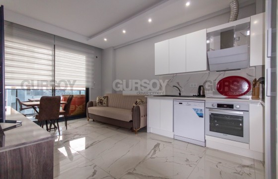 Меблированная квартира 1+1 с видом на горы в элитном комплексе в Махмутларе, 52 м2 в Турции - фото 12