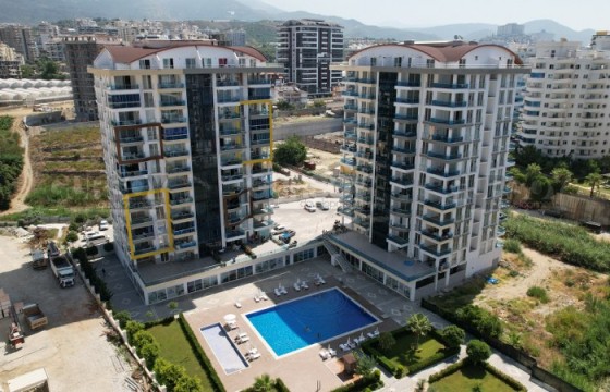 Стильная квартира в Махмутларе 1+1 с частичным видом на море, 65 м2 в Турции - фото 2