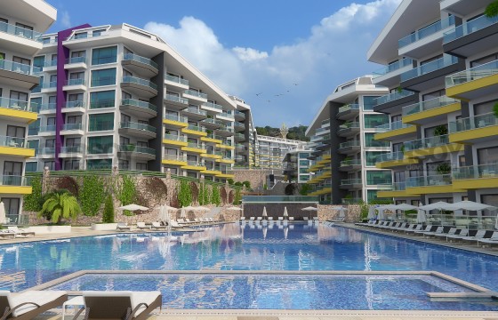 Две роскошные квартиры 2+1 в элитном ЖК, 120 кв.м. Кргыджак, Алания. в Турции - фото 6