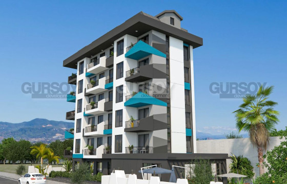 Уютный небольшой комплекс на стадии строительства в Авсалларе, 71 м2-126 м2 в Турции - фото 4