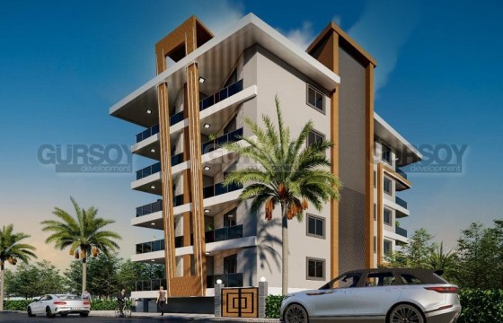 Квартиры и дуплексы в жилом комплексе на этапе строительства, в центре Аланьи, в 600 метрах от пляжа Кейкубат в Турции - фото 7