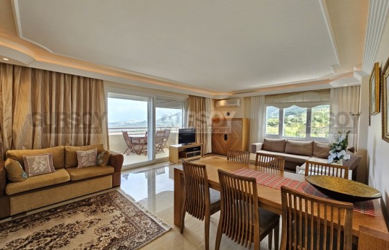 Просторная квартира с панорамным видом на море и горы, в комфортабельном жилом комплексе, в районе Махмутлар в Турции - фото 6