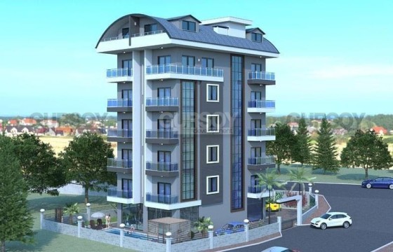 Небольшая новая квартира с чистовой отделкой, в двух километрах от моря, в живописном районе Аланьи - Авсаллар в Турции - фото 6