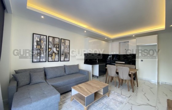 Новая квартира с современным дизайном, на 3-м этаже, в уютном, ухоженном районе Аланьи - Нижняя Оба в Турции - фото 1