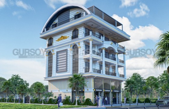 Квартиры и дуплексы в бутик резиденции на этапе строительства, в 500 метрах от моря, в спокойном районе Аланьи - Демирташ в Турции - фото 8