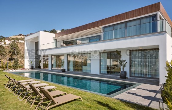 Элитная новая вилла с панорамным видом на море, в зеленом, экологически чистом районе Аланьи - Каргыджак в Турции - фото 12