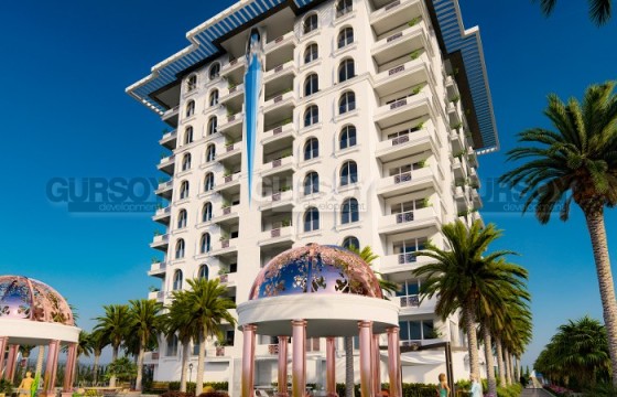 Апартаменты в строящемся комплексе концепции 5* отеля, район Паяллар в Турции - фото 6