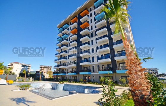 Квартира 1+1 в новом комплексе с видом на море, район Авсаллар в Турции - фото 6