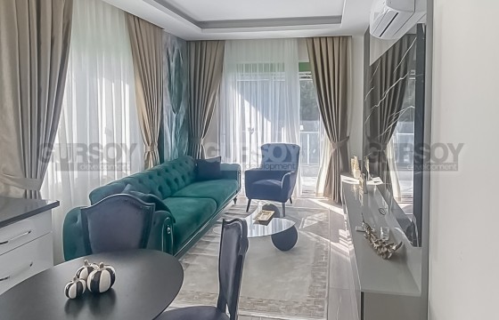 Стильная квартира 1+1 в новом комплексе в районе Авсаллар в Турции - фото 4