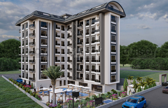 Новый инвестиционный проект в районе Авсаллар, 53 м2-110 м2 в Турции - фото 4