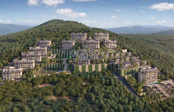 Уникальный проект с виллами, таунхаусами и апартаментами от 50 до 168 кв.м в Каргыджаке. в Турции - фото 11