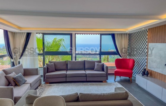 Вилла 4+1 с видом на море, всего в 650 м от пляжа по приятной цене в Турции - фото 9