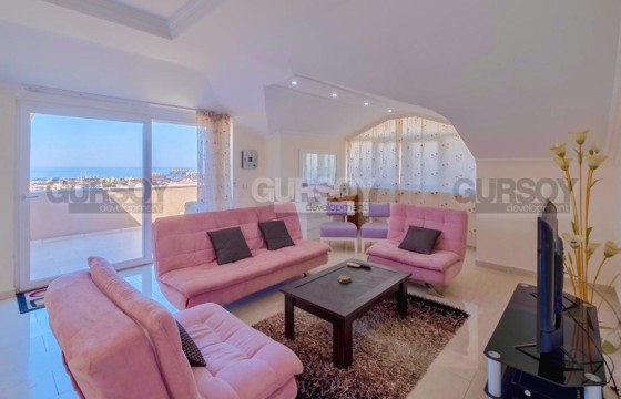 Меблированный дуплекс 4+2 с видом на море, подходящий под ВНЖ в Турции - фото 4