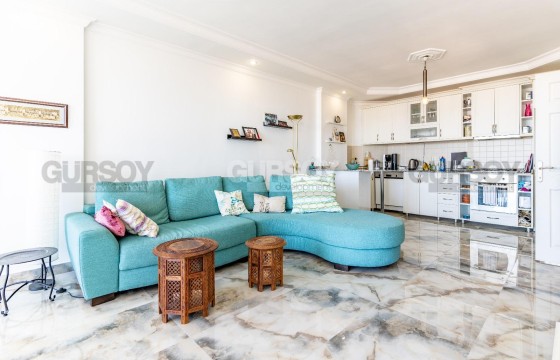 Квартира 2+1 с видом на море в районе Тосмур, подходящая под ВНЖ в Турции - фото 9