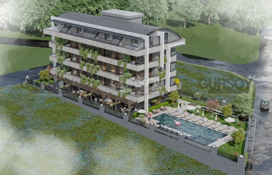 Строящийся бутик комплекс в Алании с уникальными видовыми характеристиками в Турции - фото 11