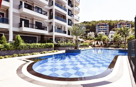 Меблированная квартира с прямым видом на море в комплексе премиум-класса в Турции - фото 5