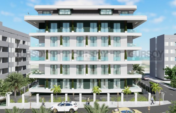 Новый проект в центре Алании в ста метрах от моря, 61 м2-130 м2 в Турции - фото 1