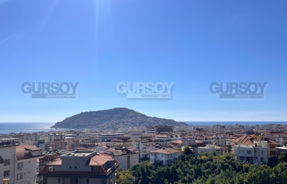 Современный дуплекс 2+1 с видом на море и гору Кале в Аланье в Турции - фото 7