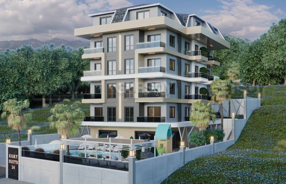 Квартира 1+1 рядом с рекой Димчай в Кестеле, 46 м2. в Турции - фото 4