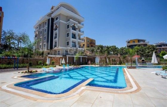 Меблированная квартира 1+1 в курортном комплексе с инфраструктурой, район Оба, Алания в Турции - фото 4