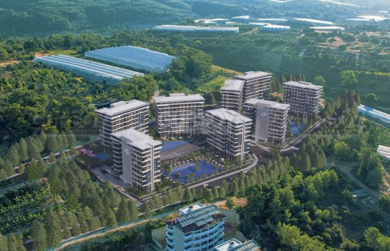 Уникальный проект с видом на море в Окурджаларе с квартирами от 56 до 176,5 кв.м. в Турции - фото 11