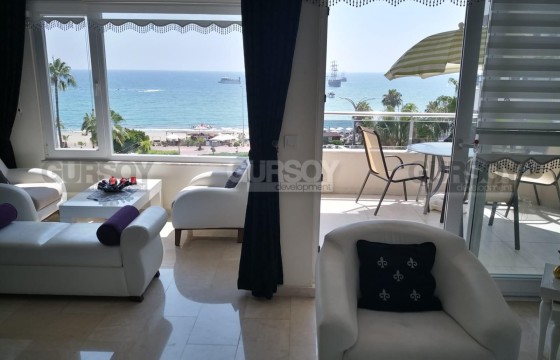 Просторная 3+1 на первой линии с видом на море и крепость — подходит для ВНЖ в Турции - фото 10