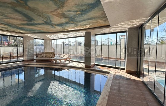 Инвестиционно привлекательная 1+1 на первой линии в Алании — частичный вид на море в Турции - фото 2