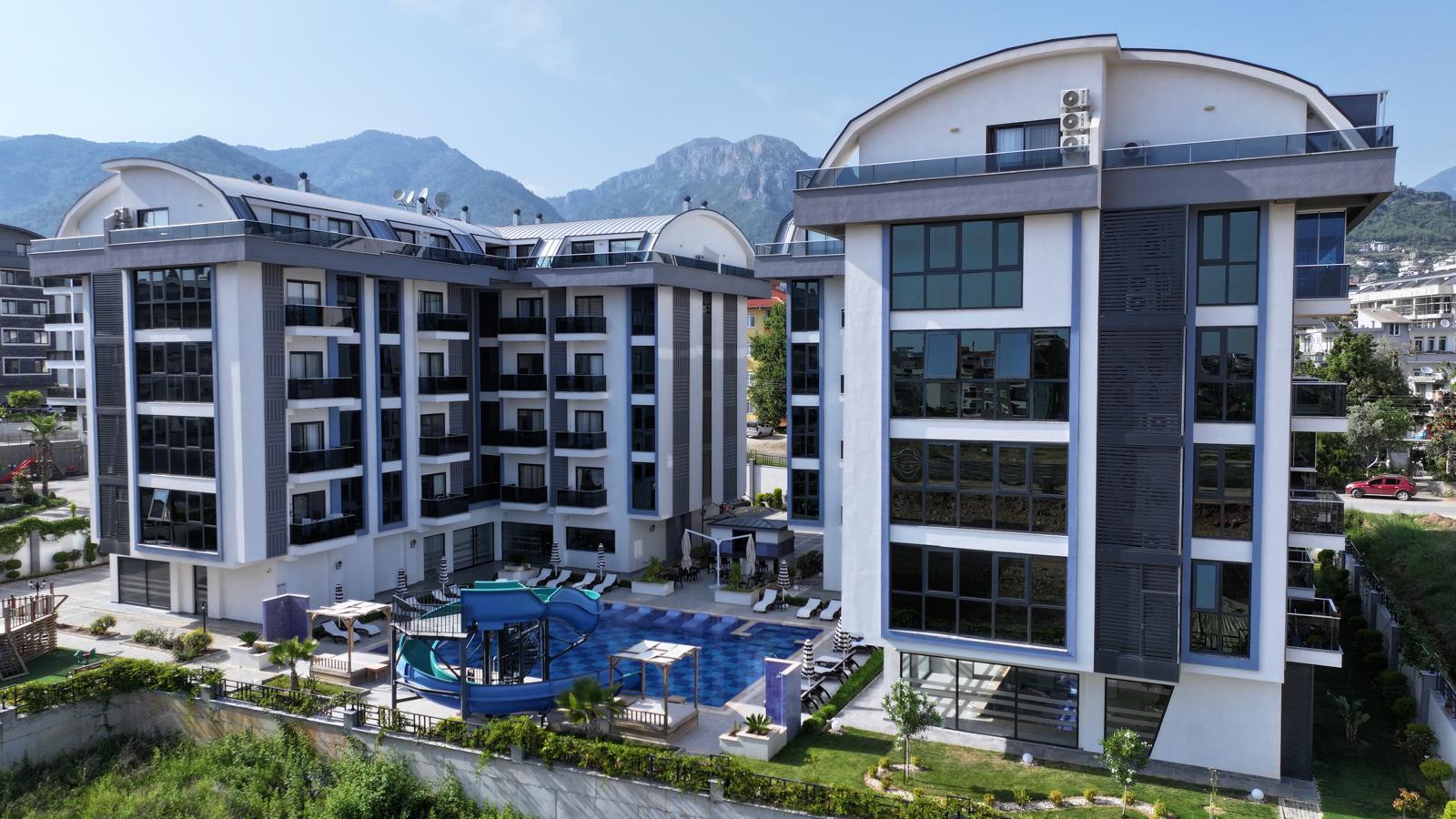 Квартира 1+1 с мебелью в новом комплексе, район Оба в Турции - фото 2