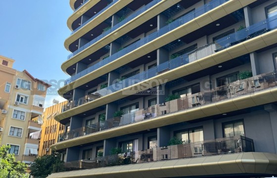 Современная квартира 1+1 в новом жилом комплексе на Клеопатре, Центр Алании в Турции - фото 5